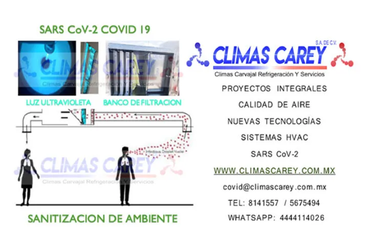 Sanitización de ambiente con UVC